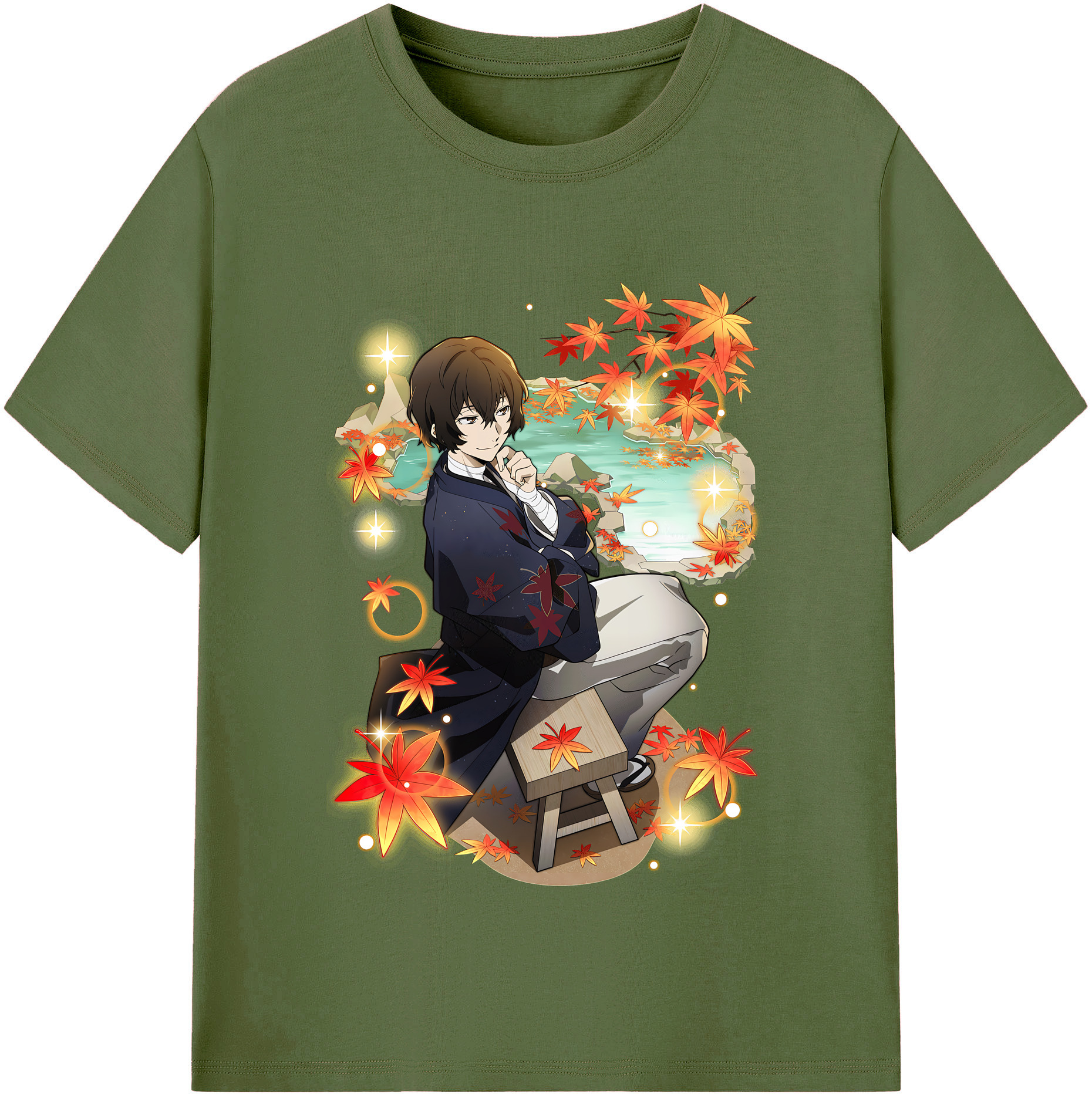 （画像用） 文豪ストレイドッグス Bungo Stray Dogs 綿100％半袖Tシャツ（フロントプリント）